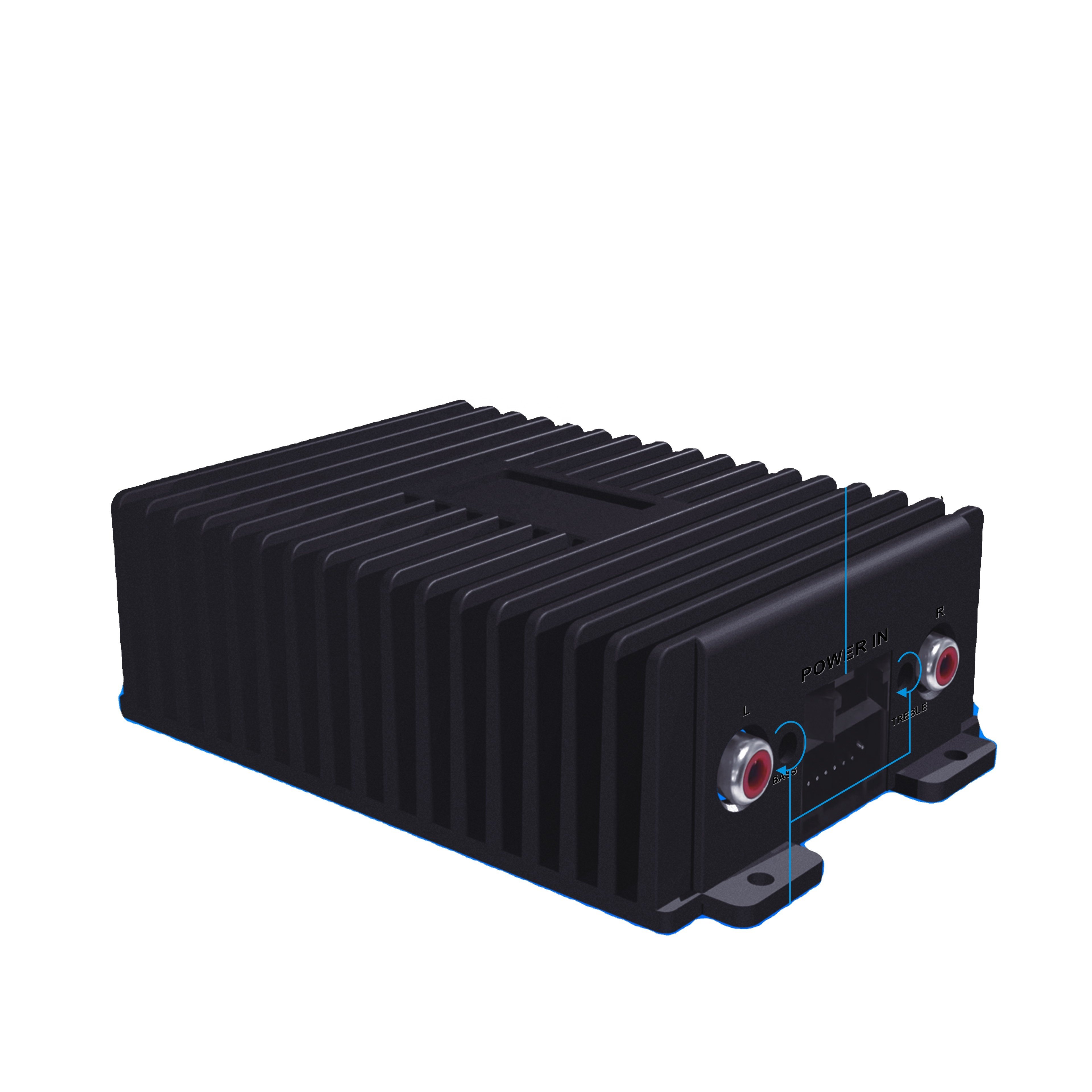 MCX AB Class 12V Digital Equalizer Power Sound System Car Audio Voice Bass 7500W IC 4 Channel Speaker Car Amplifier